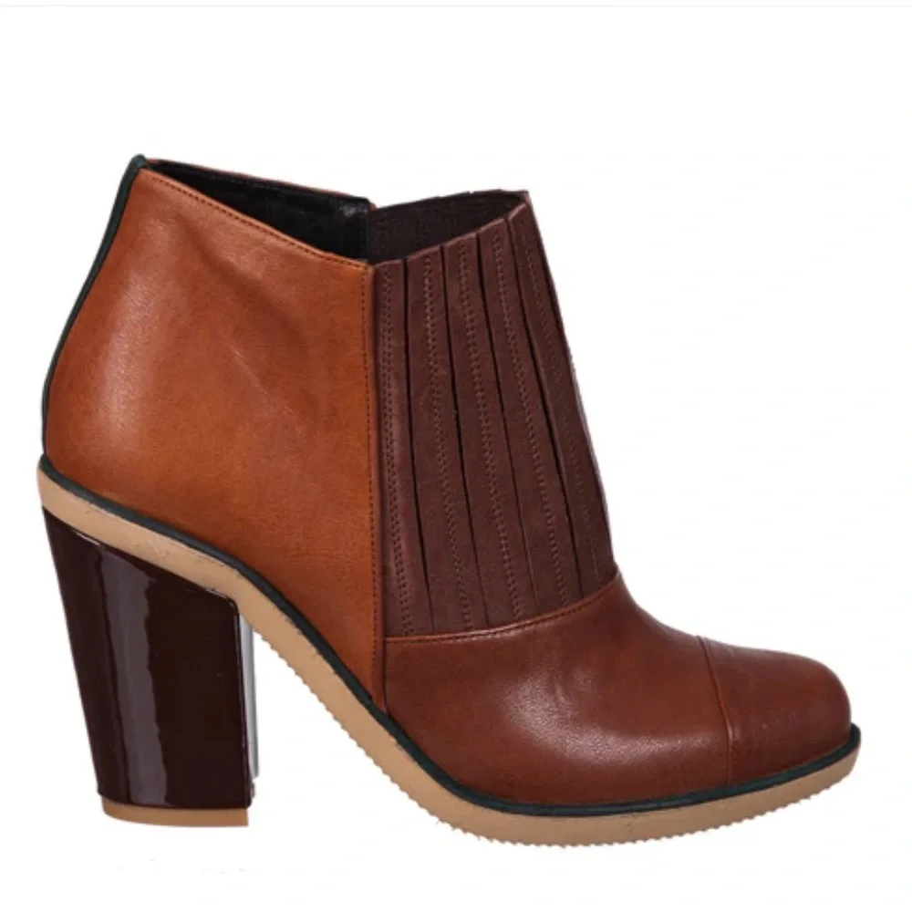 Leather Kron By Kronkron Brown boots - Picture 4 of 7